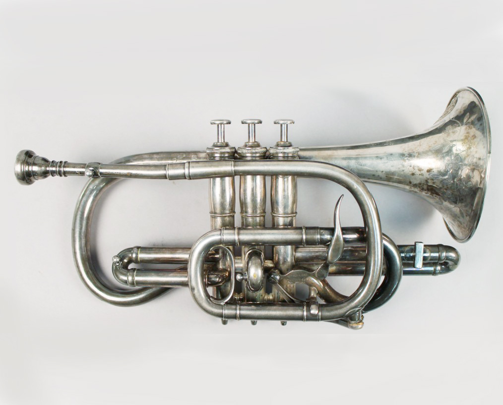 Antique Silver Trumpet