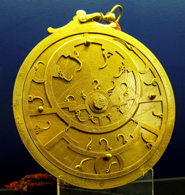 Antique 18th Century Persian Golden Astrolabe