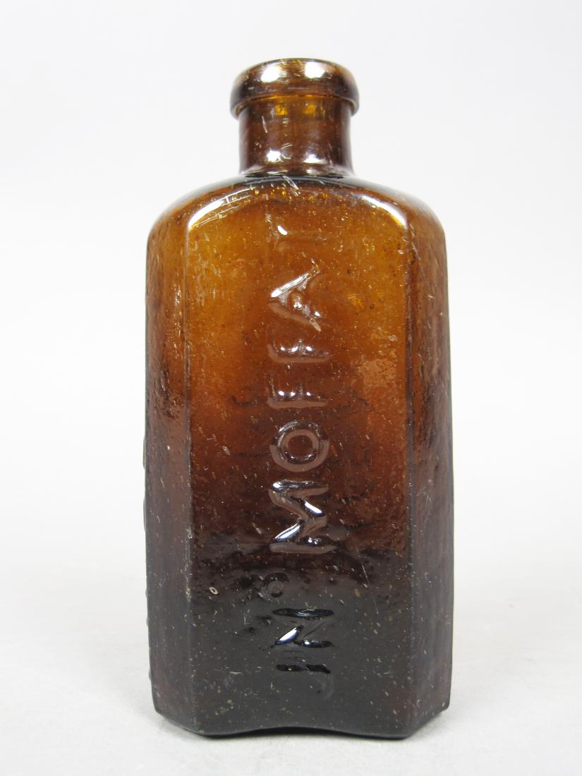 Old Antique American Collectible Brown Glass Water Bottle