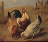Arthur Fitzwilliam Tait, 'Fowls' Oil Painting, 1867