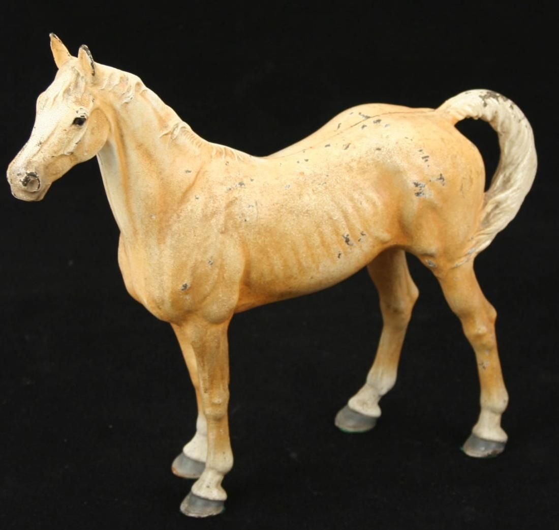 Antique Thoroughbred Horse Cast Iron Doorstop