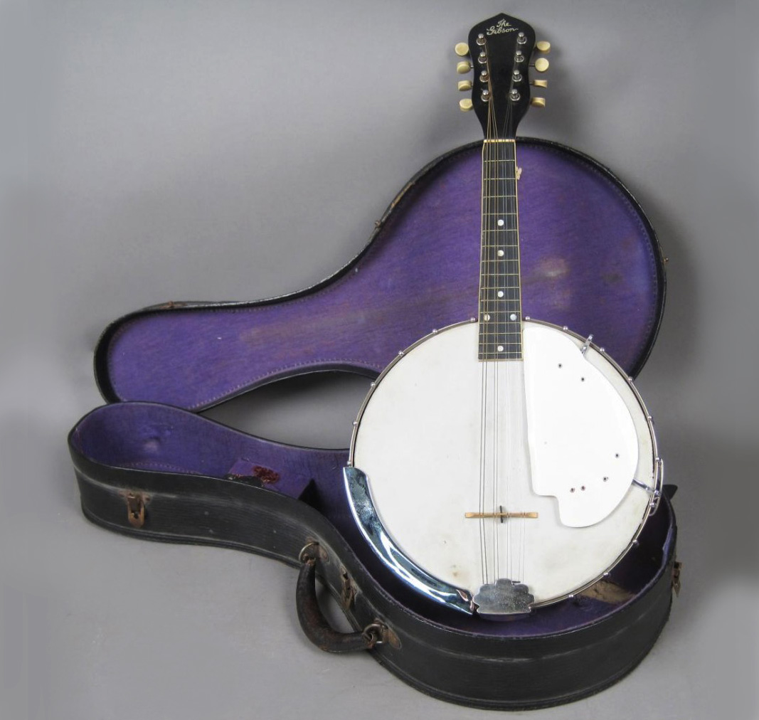 Vintage Cased Banjo