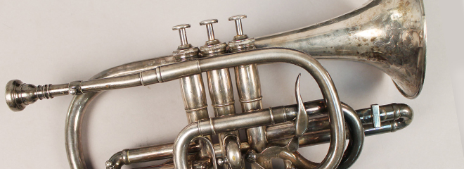 Antique Silver Trumpet