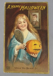 Victorian Halloween Cards - Romantic Fortune Telling Games