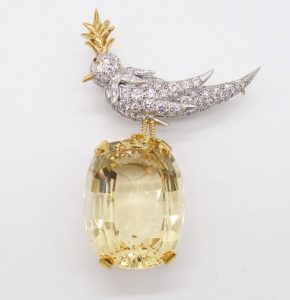 Jena Schlumberger for Tiffany & Co. "Bird on a Rock"