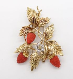 Strawberry Brooch by Jean Schlumberger for Tiffany & Co.