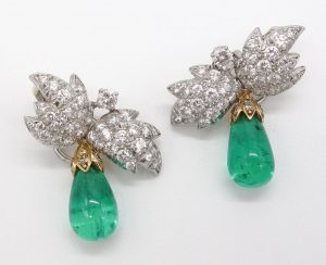 Emerald and Diamond Earrings by Jean Schlumberger for Tiffany & Co.