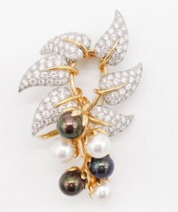 Pearl and Diamond Brooch by Jean Schlumberger for Tiffany & Co.