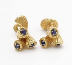 Sapphire and 18K Cufflinks by Jean Schlumberger for Tiffany & Co.